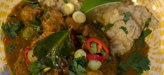 Homemade Malaysian chicken curry